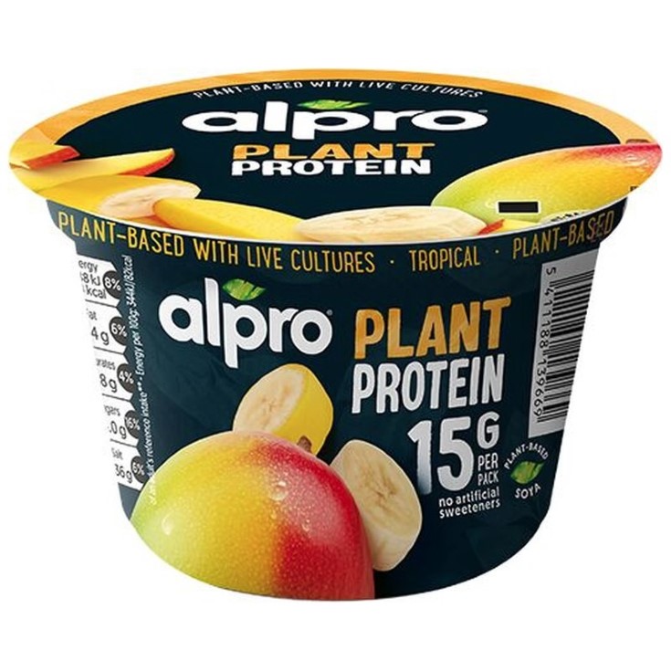 Proteína con soja, mango y plátano Alpro - 200g