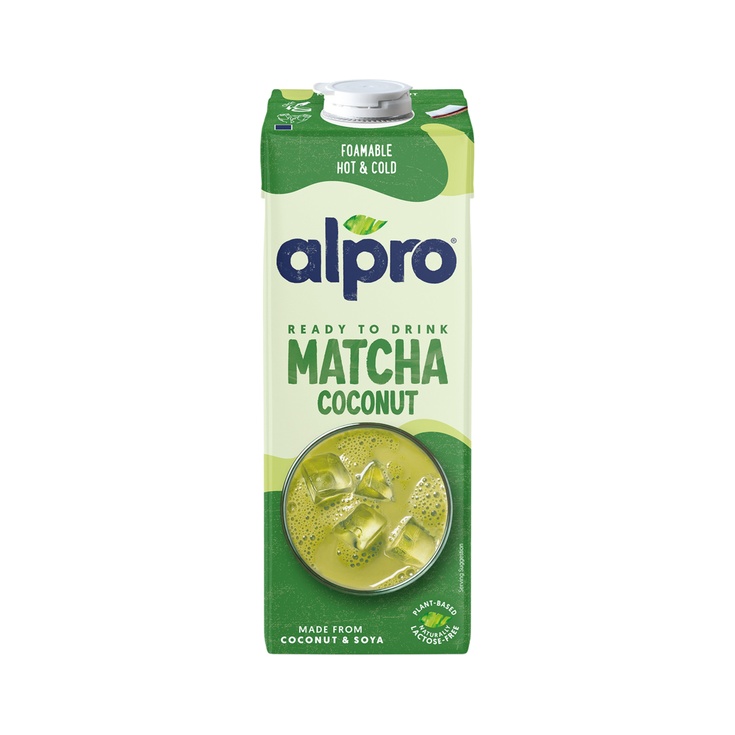 Bebida vegetal de matcha con coco y soja 100% vegetal
