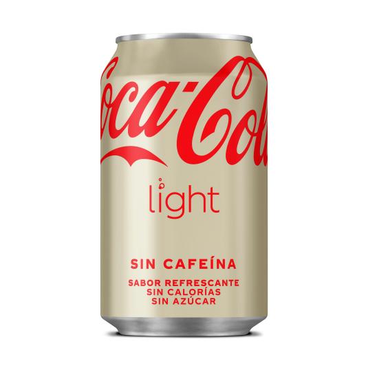 Refresco de cola light sin cafeína - Coca-Cola - 33cl
