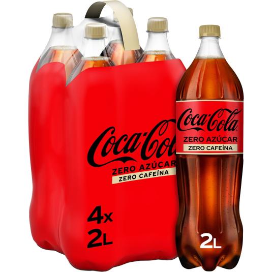 Refresco de cola Zero Zero - Coca-Cola - 4x2l