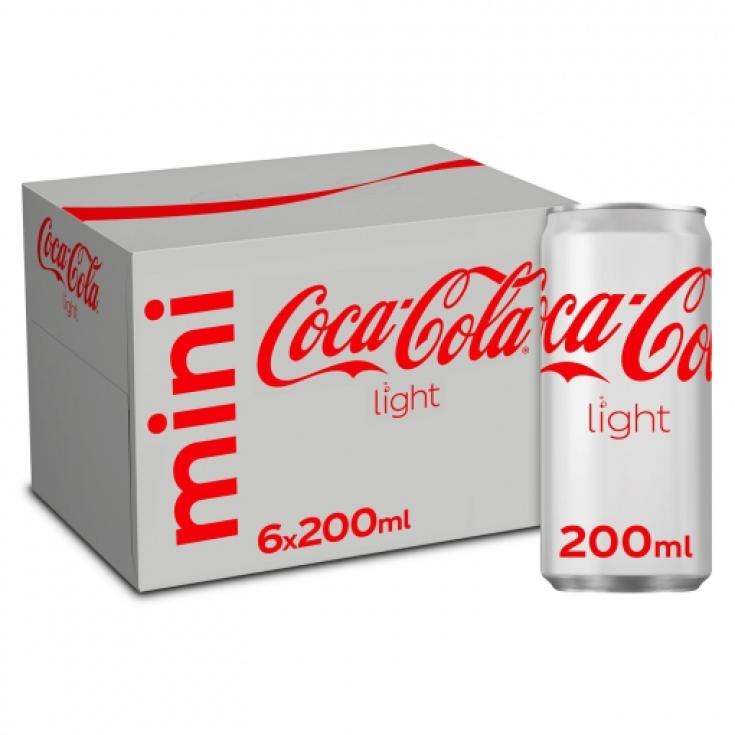Refresco de cola light Mini - Coca-Cola - 6x20cl