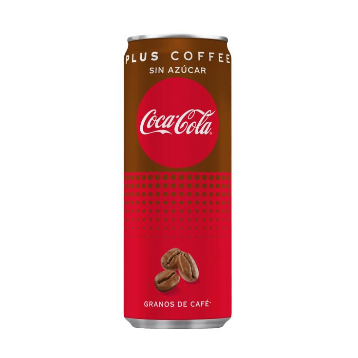 Refresco de cola Plus Coffee sin azúcar - Coca-Cola - 25cl