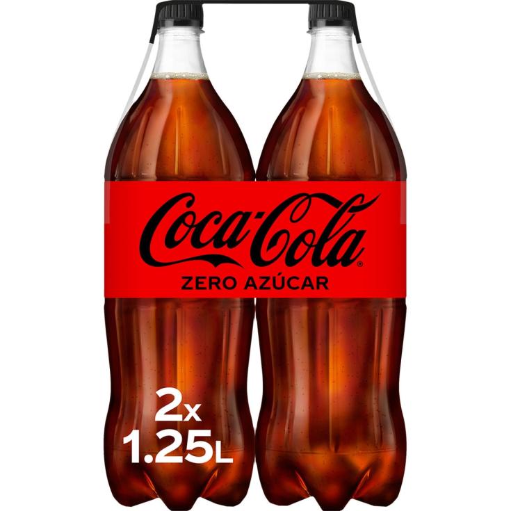 Refresco de cola Zero - Coca-Cola - 2x1,25l