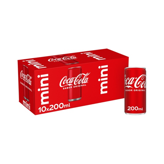 Refresco de cola original mini pack 10 latas 20 cl