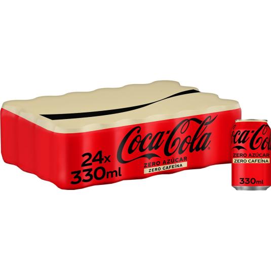 Refresco de cola Zero Zero - Coca-Cola - 24x33cl