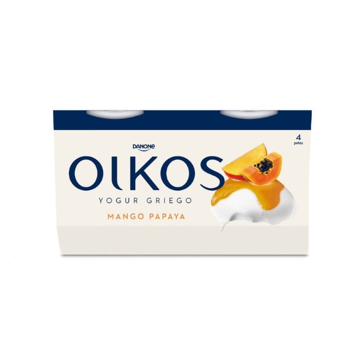 Yogur griego de mango y papaya - 4x110g