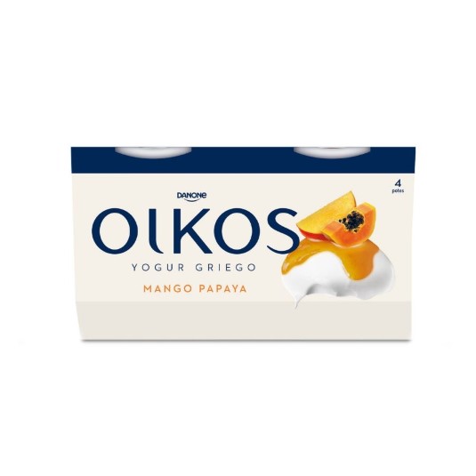 Yogur griego de mango y papaya - 4x110g