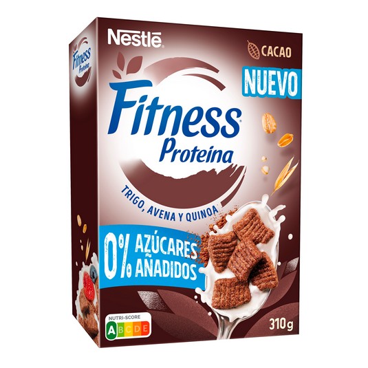 Copos de trigo integral con cacao - Fitness - 310g