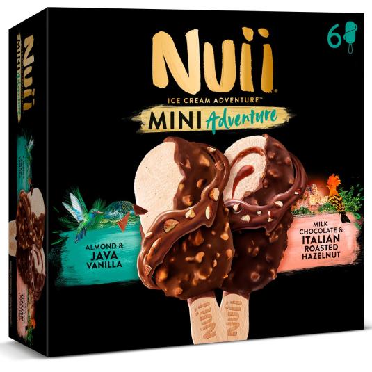 Mini surtido helados vainilla y avellanas - 6 uds