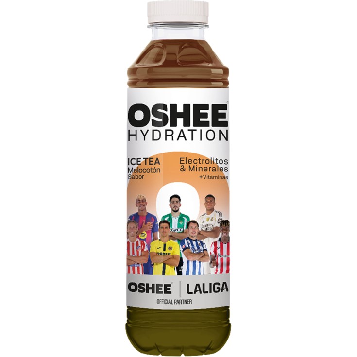Bebida deportiva de té con melocotón Oshee -555ml