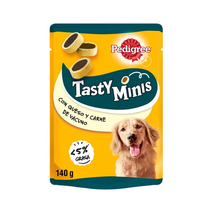 Pedigree Tasty Mini Snacks para Perros Sabor Queso y Buey