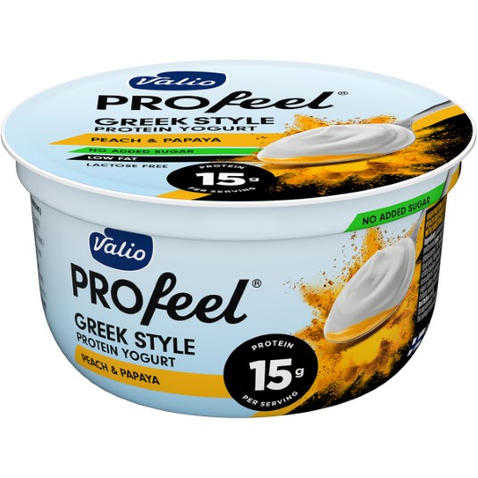 Yogur estilo griego de melocotón y papaya - 160g