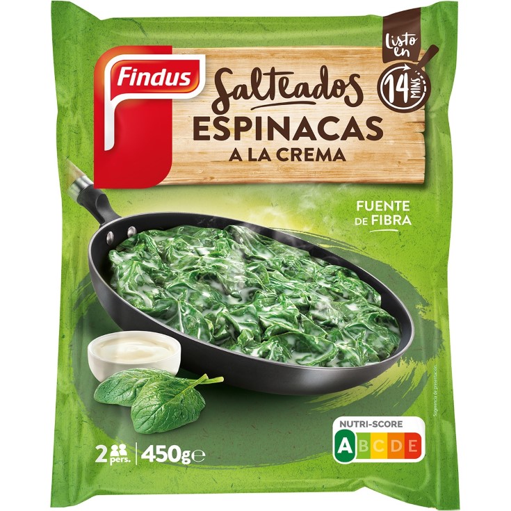 Espinacas a la crema -450g