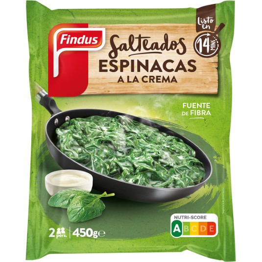 Espinacas a la crema -450g