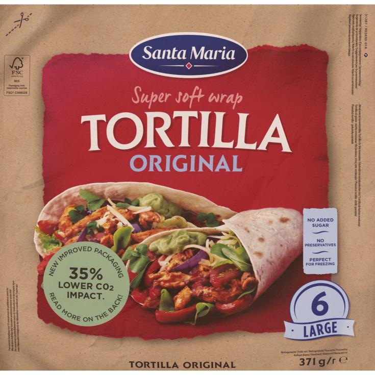 Tortillas wrap 371g