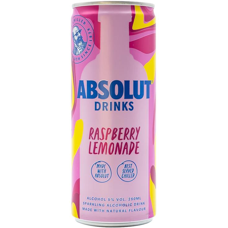 Vodka con limonada de frambuesa lata 25 cl