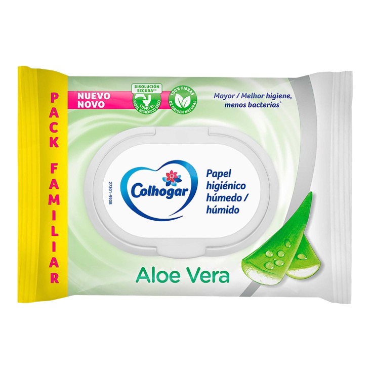 Papel húmedo aloe vera Colhogar - 80 uds