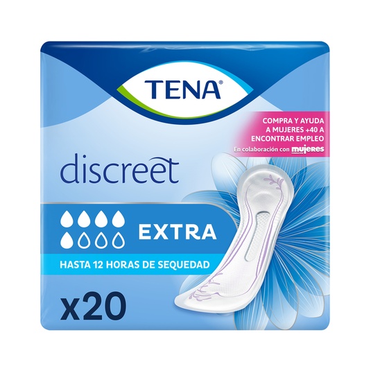 Discreet compresa de incontinencia extra con instadry