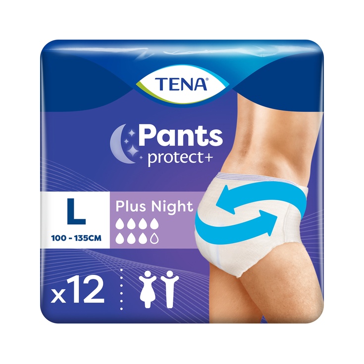 Tena Pants Plus Unisex Plus Night L 12 Uds 12 unidad
