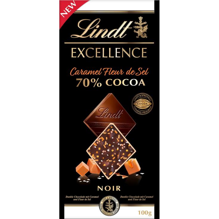 Chocolate 70% con Caramelo a la Flor de Sal - Lindt - 100g