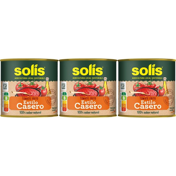 Tomate frito estilo casero sin gluten pack de 3 latas