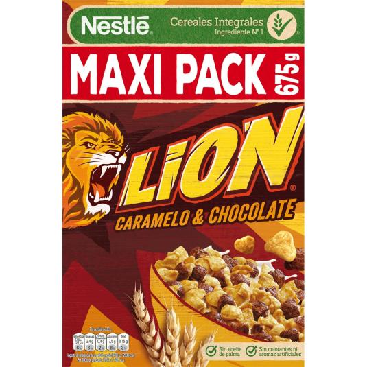 Cereales Lion Choco/Caramelo 675g