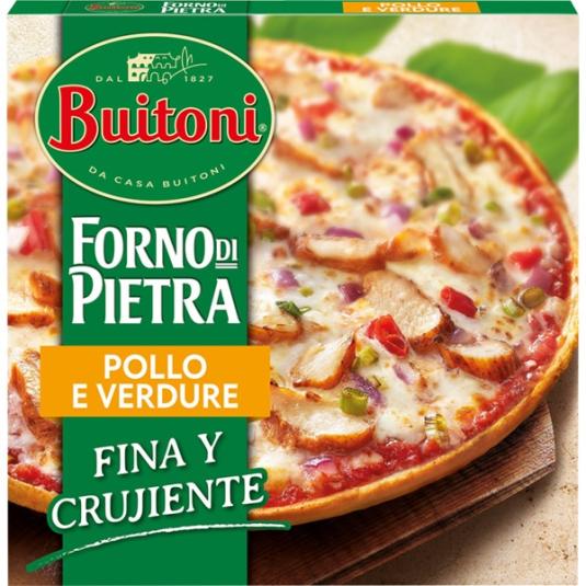 Pizza de Pollo con Mozzarella y Vegetales - Buitoni - 360g