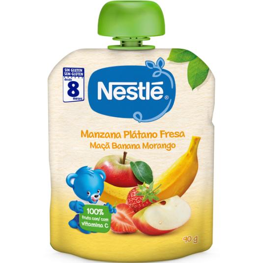 Pouch Manzana, Plátano y Fresa - Nestlé - 90g