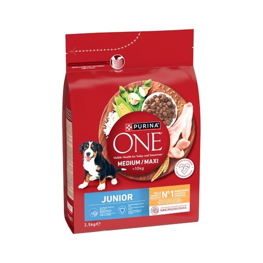 COMIDA PERRO JUNIOR POLLO CON ARROZ 2,5 KG.
