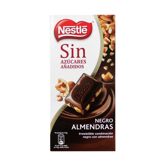 Chocolate Negro con Almendras Sin Azúcar 125g