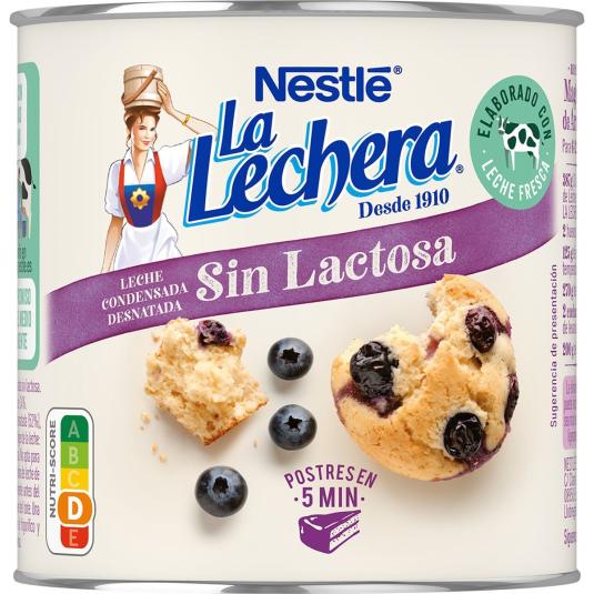 Leche Condensada Desnatada y sin lactosa La Lechera - 387g