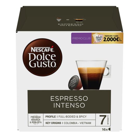 Cápsulas café espresso intenso 16 uds