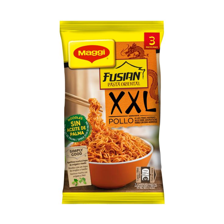 Pasta Oriental Pollo y Hierbas Fusian XXL 185g