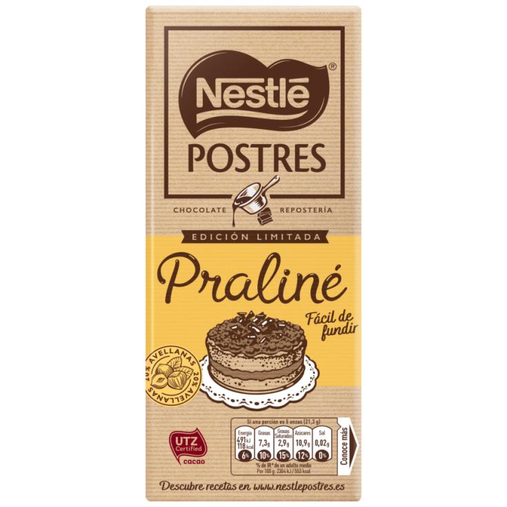 Tableta de chocolate Praliné Postres 170g