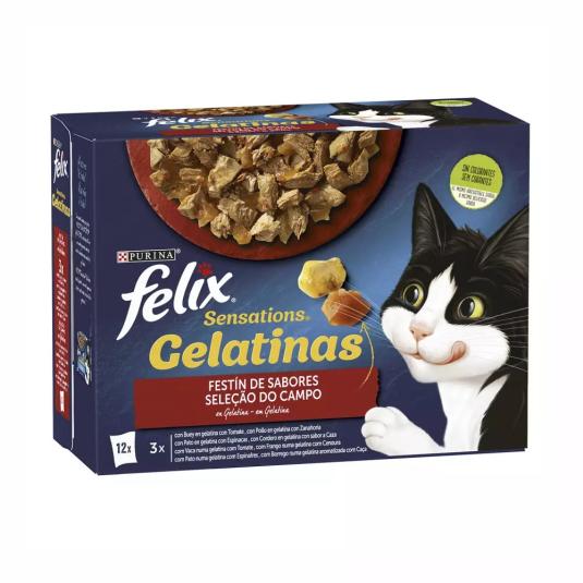 Comida para gatos de carne en gelatina - Purina - 12x85g