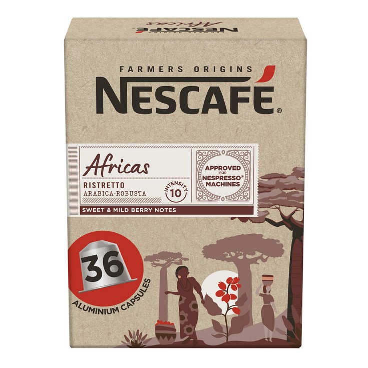Café cápsulas África Farmers Origins Nestlé - 36 uds