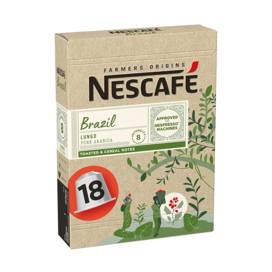 Café cápsulas Brazil Farmers Origins Nescafé - 18 uds