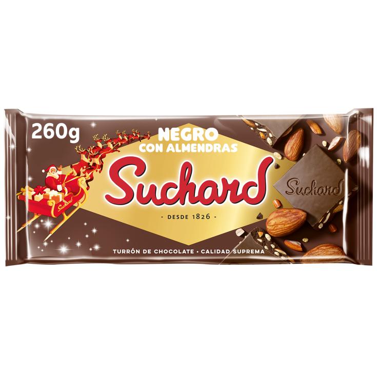 Turrón de chocolate negro con almendras Suchard - 260g