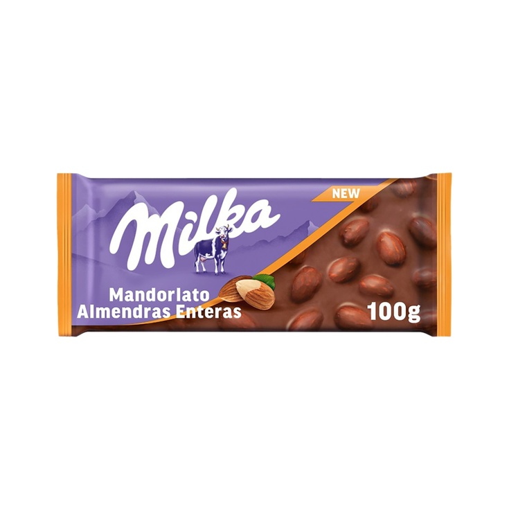 CHOCOLATE CON LECHE Y ALMENDRAS ENTERAS