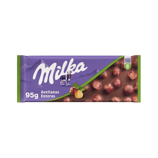 CHOCOLATE CON LECHE Y AVELLANAS ENTERAS