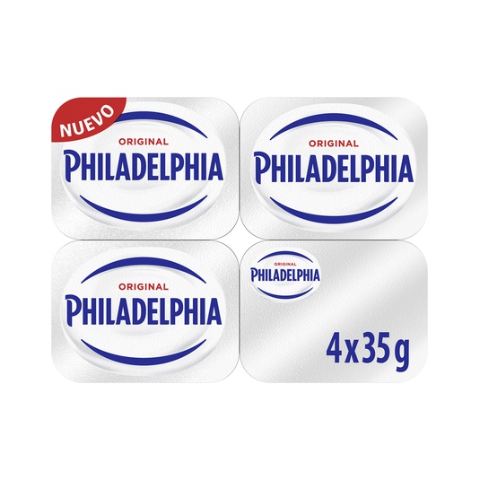 Queso de untar blanco original pack 4 tarrinas 35 g