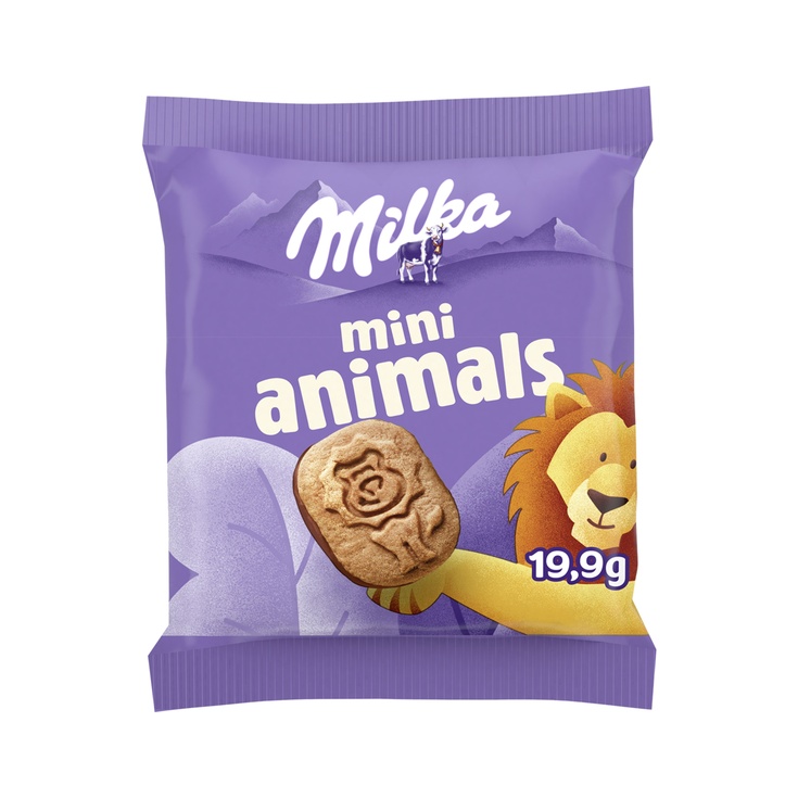 MILKA MINI GALLETAS DE ANIMALES CON CHOCOLATE