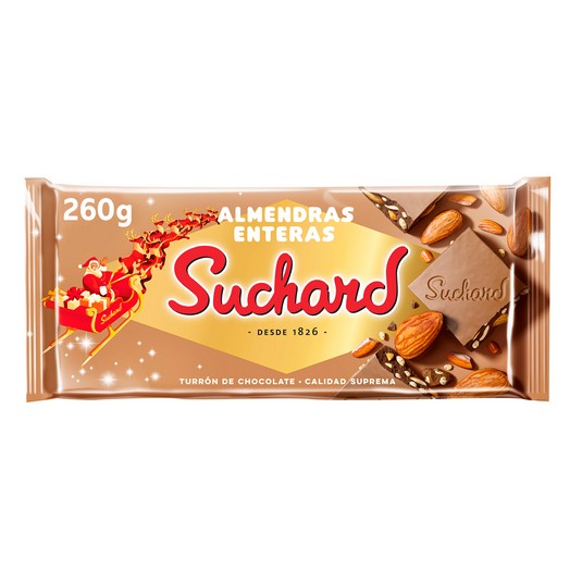 Turrón de chocolate con almendras - 260g