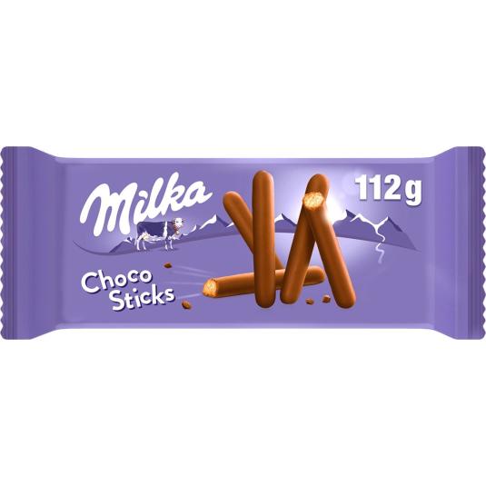 Sticks de galleta con chocolate con leche - Milka - 112g