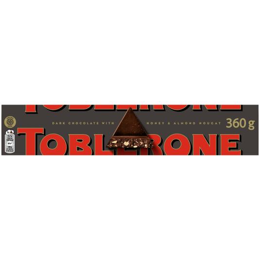 Chocolate negro con miel y almendras - Toblerone - 360g