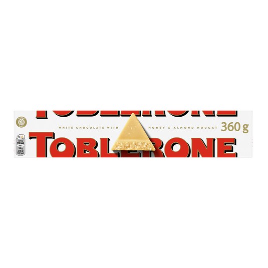 Chocolate blanco miel/almendras Toblerone - 360g