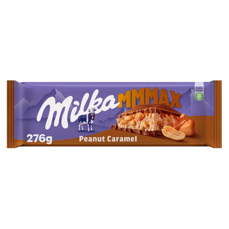 Chocolate con Leche Cacahuete/Caramelo Mmmax - Milka - 276g