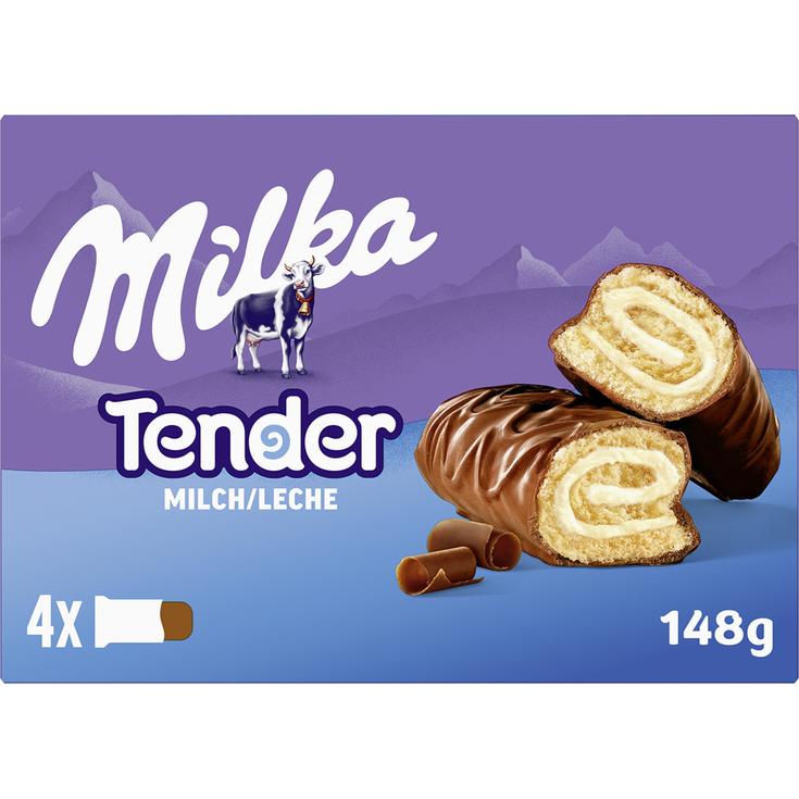 Tender barritas rellenas de chocolate con leche Tender barritas rellenas de chocolate con leche