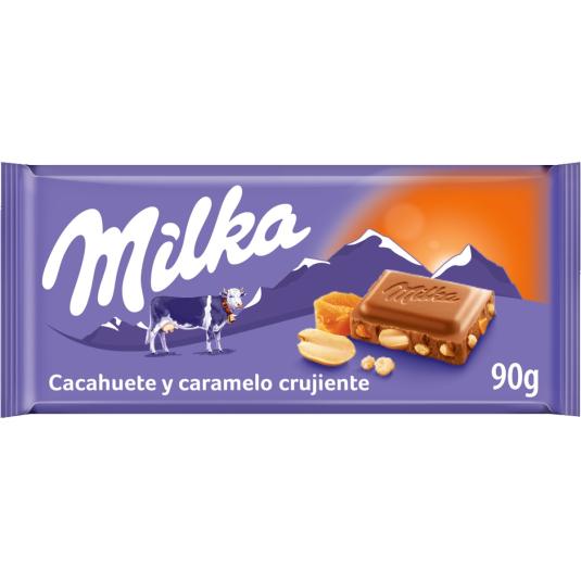 Chocolate Caramelo y Cacahuete Milka - 90g