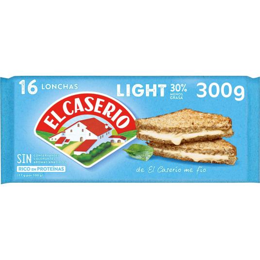 Queso Lonchas Light 300g